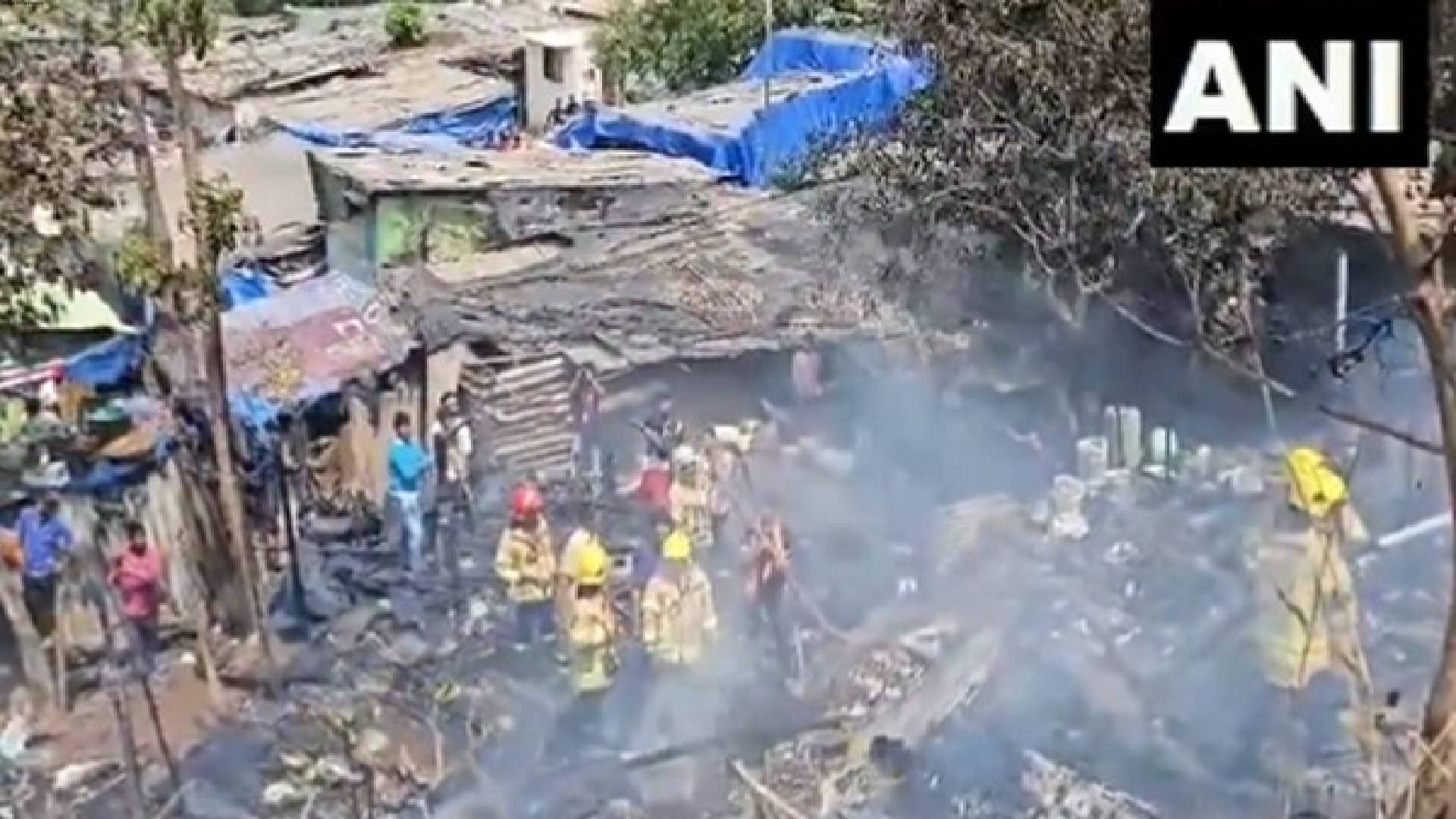 Maharashtra: Fire breaks out in slum area of Navi Mumbai